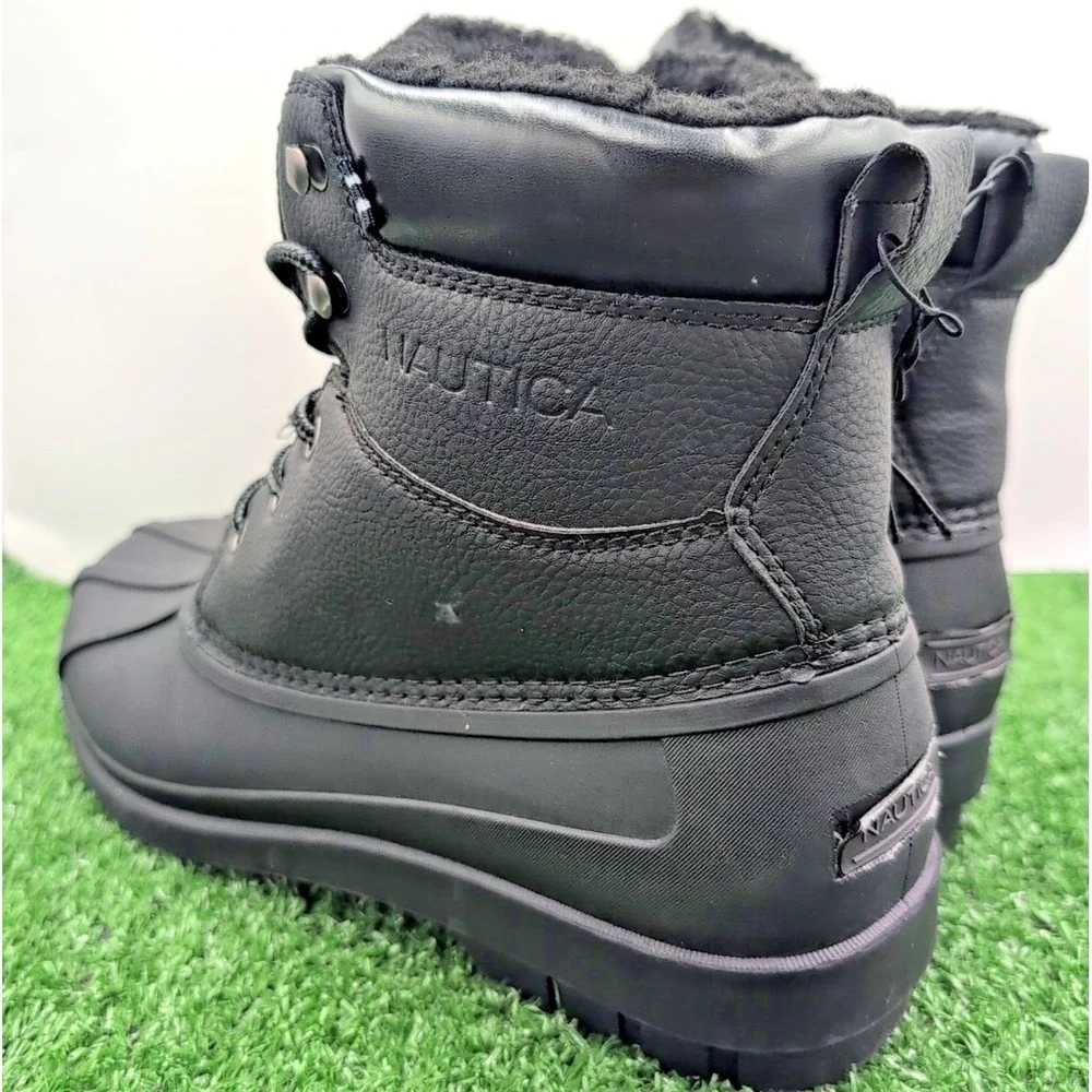 3M Nautica Bedford Winter Boots Men's 12 Black Waterproof Shell Insulated Shoes